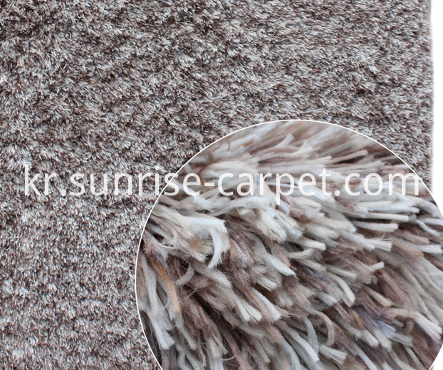 폴리 에스테르 모조 가죽 양털 얽힌 양탄자 Polyester Imitation Sheep Skin Shaggy Rug